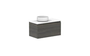 ADP Glacier Ensuite All Drawer Slim Wall Hung Vanity - 750mm / Benchtop / Left Hand Bowl