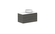 ADP Glacier Ensuite All Drawer Slim Wall Hung Vanity - 750mm / Benchtop / Right Hand Bowl