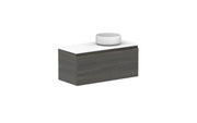 ADP Glacier Ensuite All Drawer Slim Wall Hung Vanity - 900mm / Benchtop / Right Hand Bowl