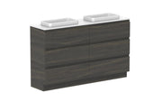 ADP Glacier Ensuite All Drawer Freestanding Vanity - 1500mm / Benchtop / Double Bowl