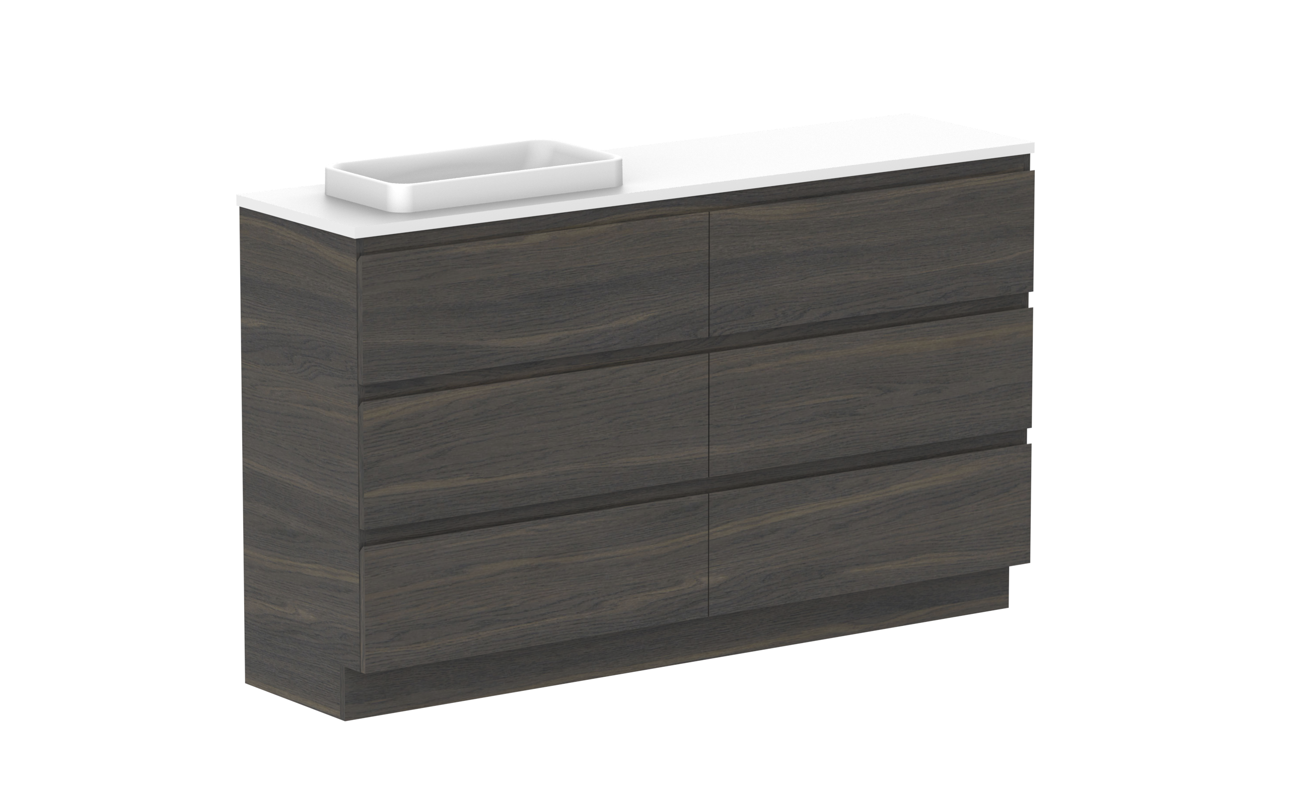 ADP Glacier Lite Ensuite All Drawer Freestanding Vanity