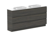 ADP Glacier Ensuite All Drawer Freestanding Vanity - 1800mm / Benchtop / Double Bowl