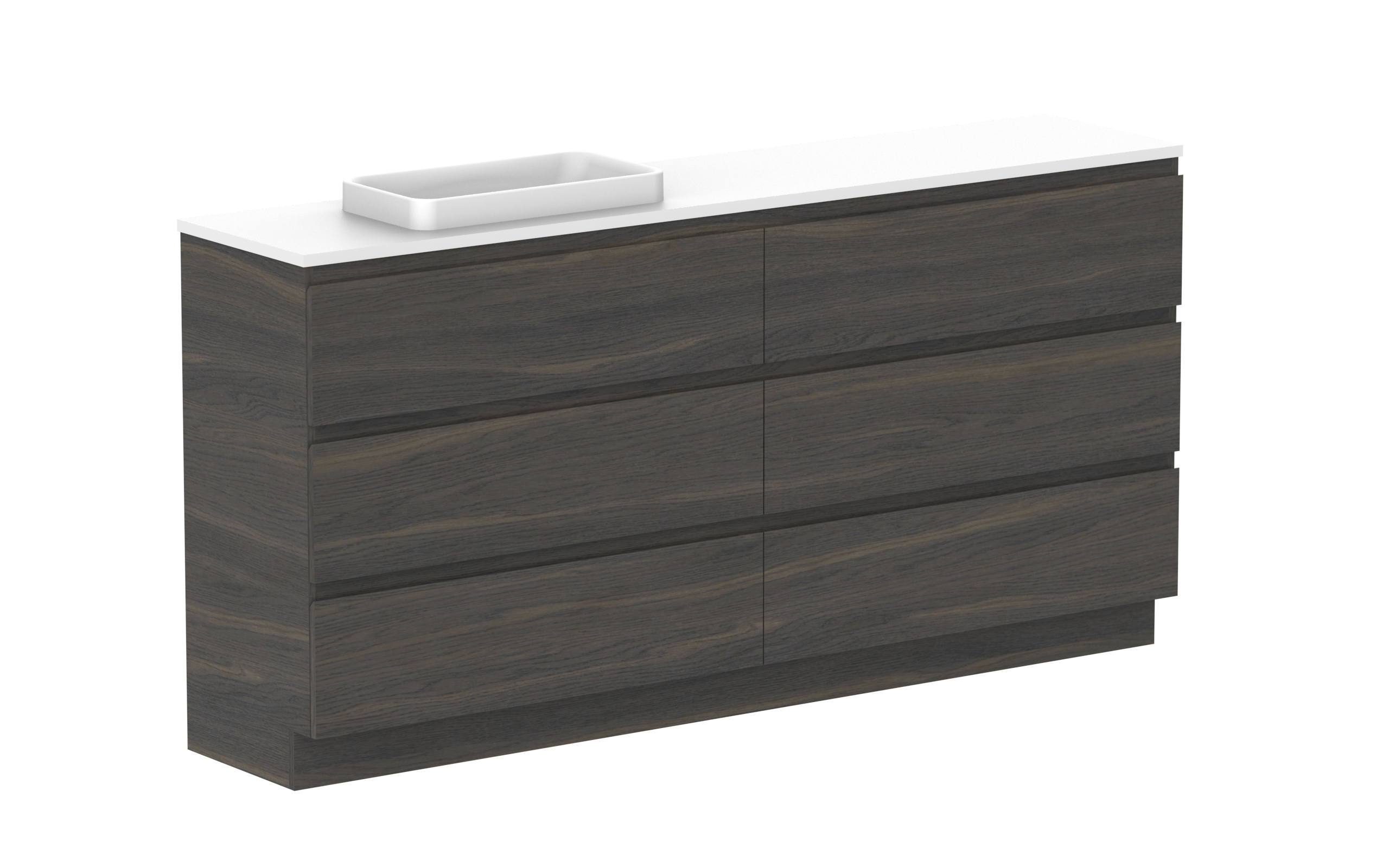 ADP Glacier Lite Ensuite All Drawer Freestanding Vanity