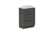 ADP Glacier Ensuite All Drawer Freestanding Vanity - 600mm / Benchtop / Centre Bowl