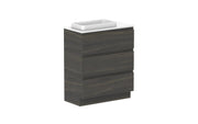 ADP Glacier Ensuite All Drawer Freestanding Vanity - 750mm / Benchtop / Left Hand Bowl