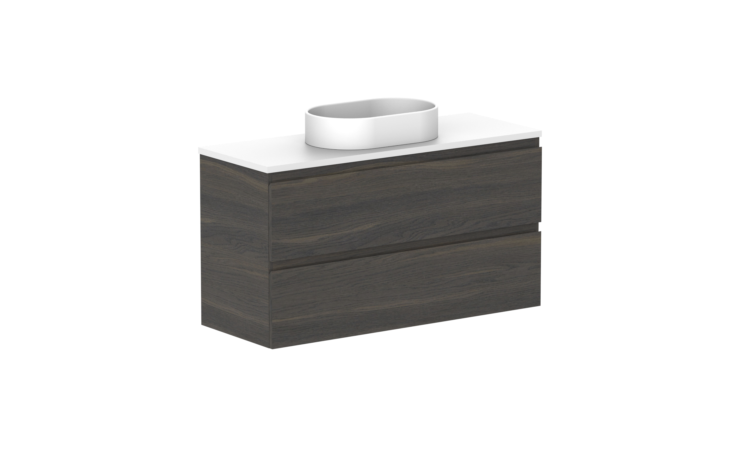 ADP Glacier Lite Ensuite All Drawer Twin Wall Hung Vanity