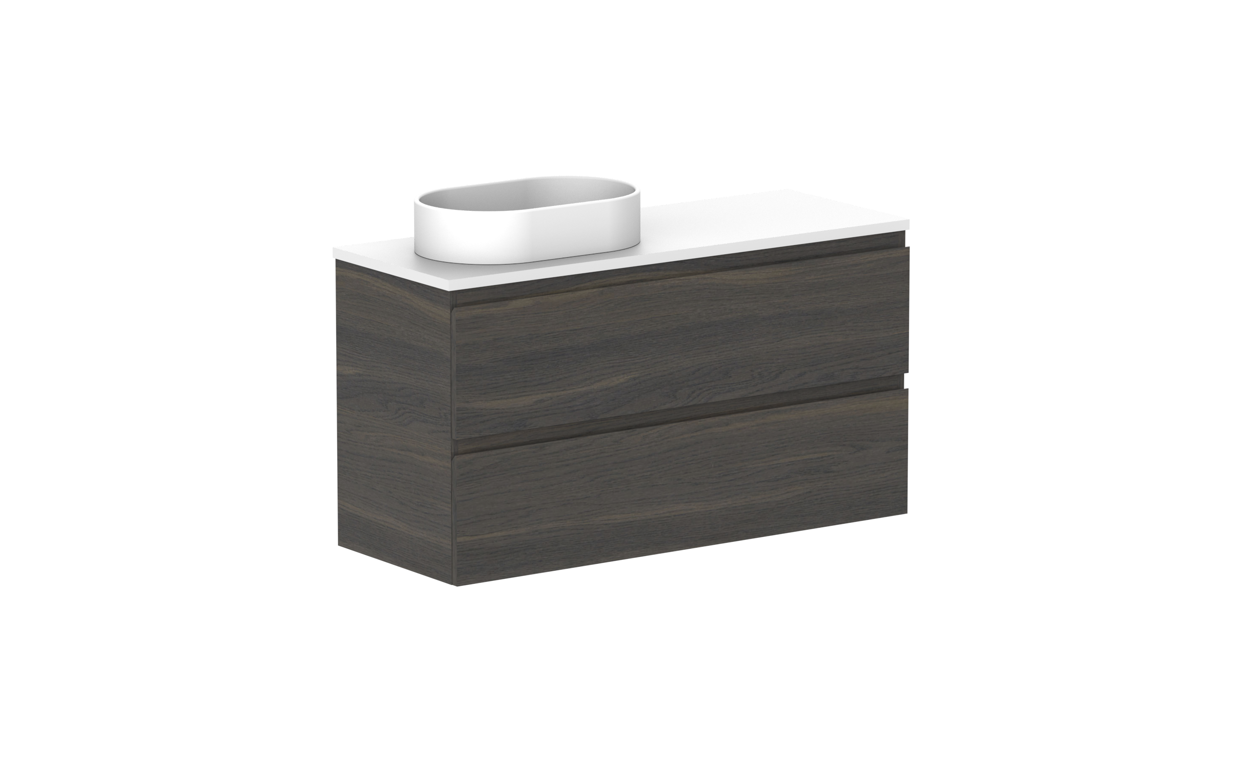 ADP Glacier Lite Ensuite All Drawer Twin Wall Hung Vanity