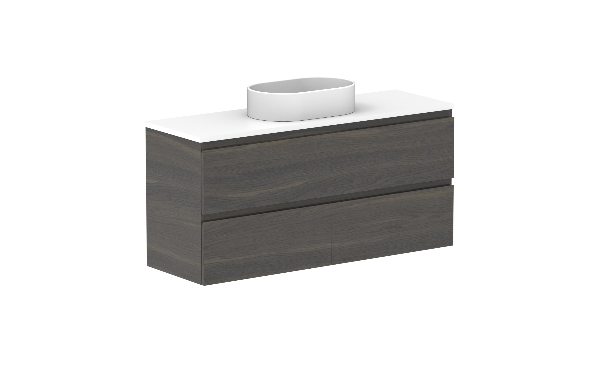 ADP Glacier Lite Ensuite All Drawer Twin Wall Hung Vanity