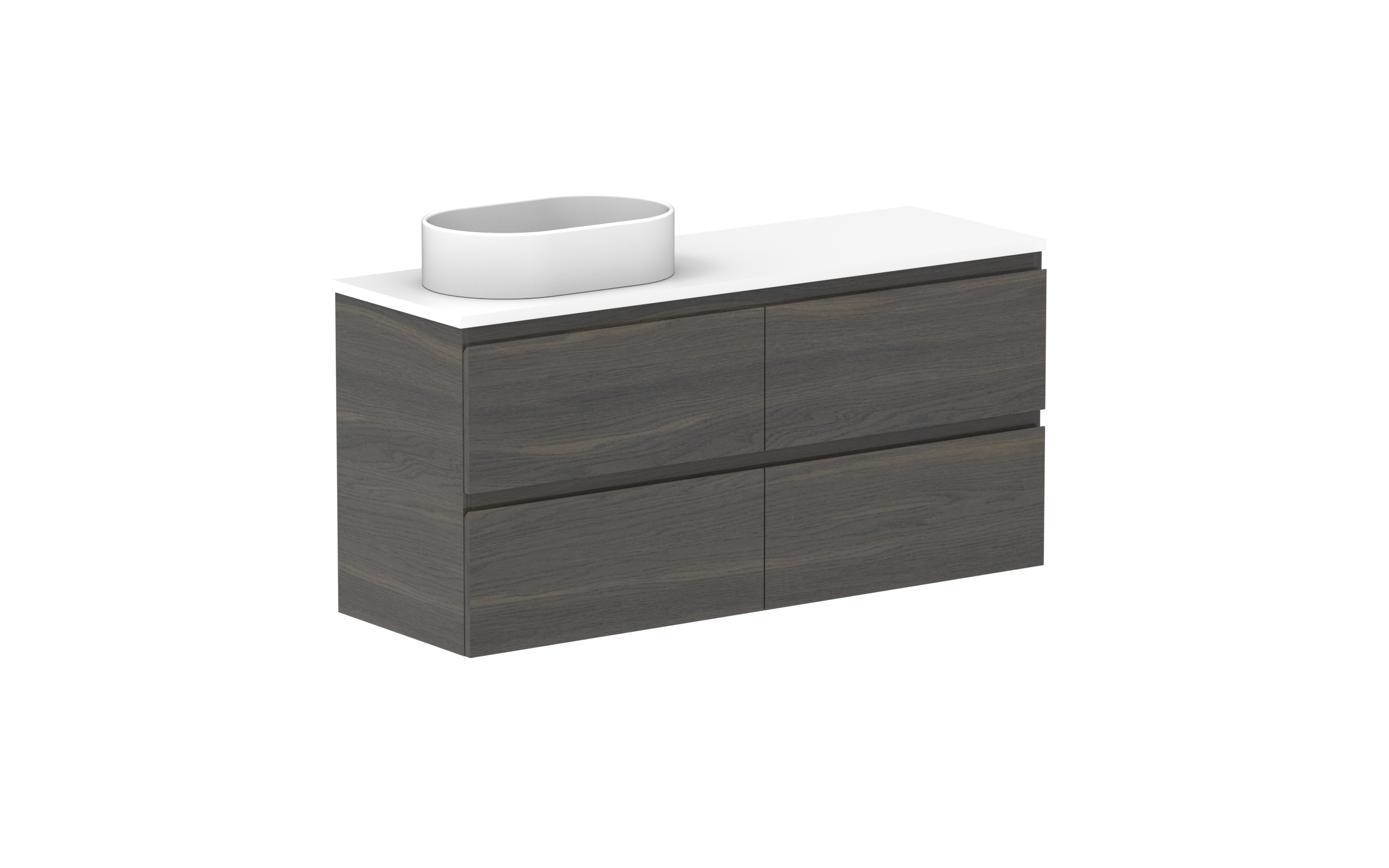 ADP Glacier Lite Ensuite All Drawer Twin Wall Hung Vanity