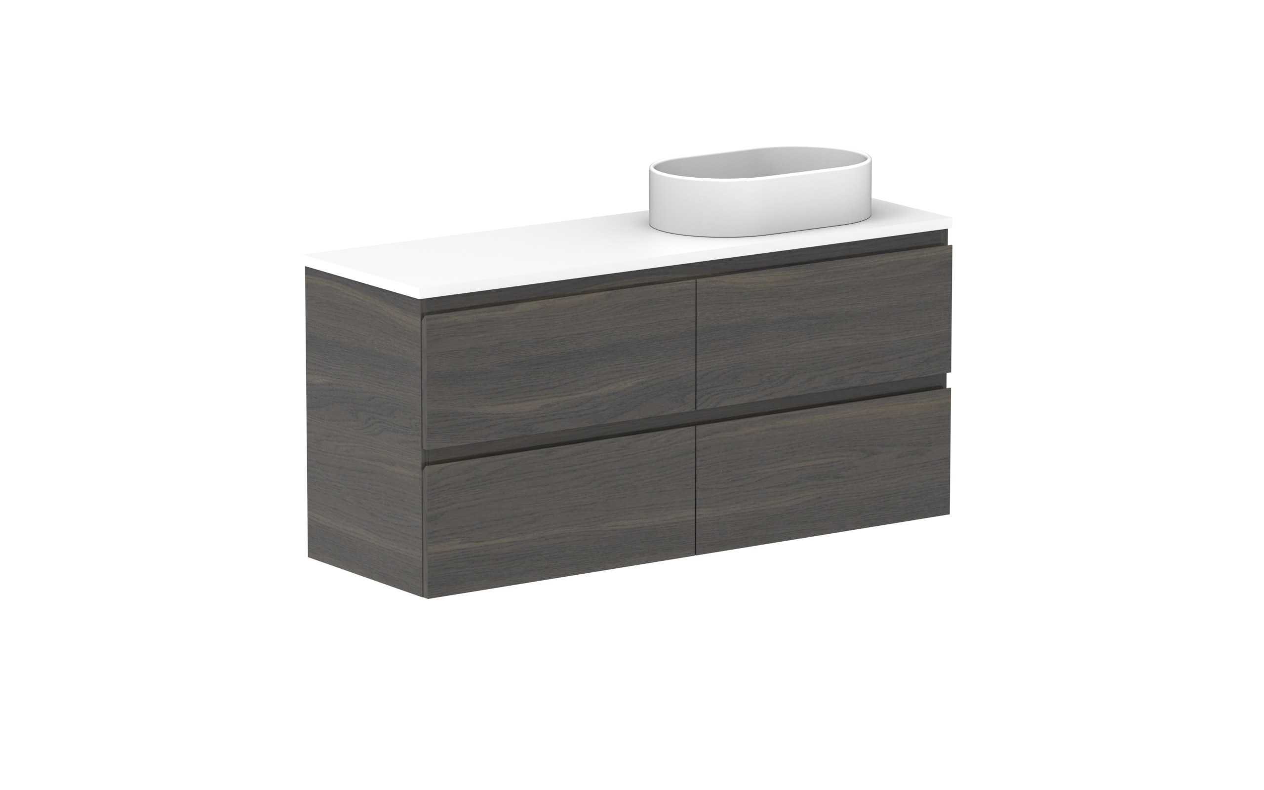 ADP Glacier Lite Ensuite All Drawer Twin Wall Hung Vanity