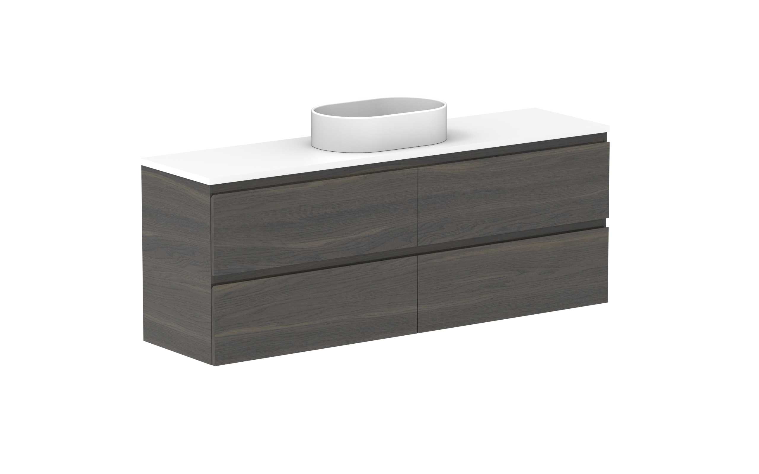 ADP Glacier Lite Ensuite All Drawer Twin Wall Hung Vanity