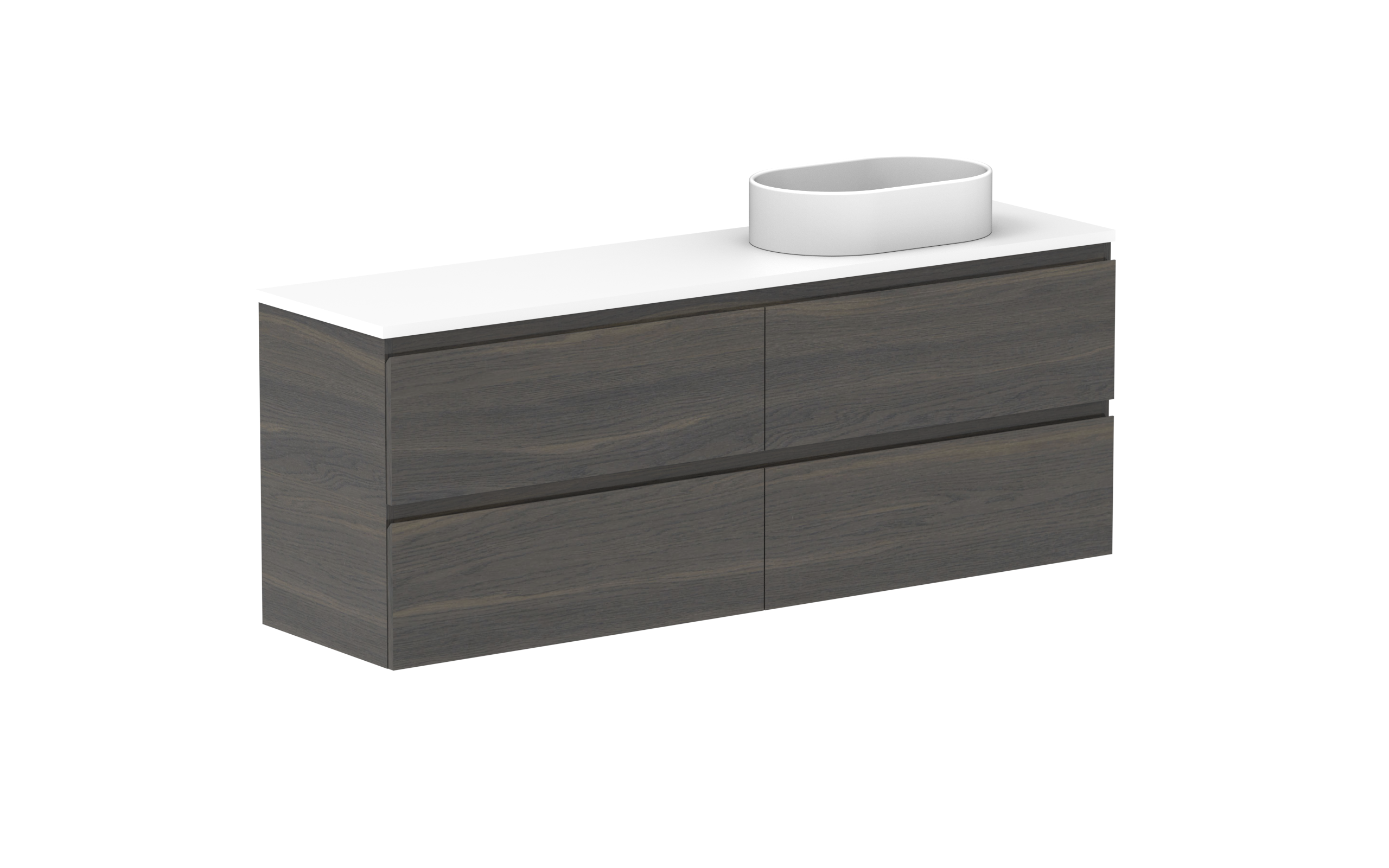 ADP Glacier Lite Ensuite All Drawer Twin Wall Hung Vanity