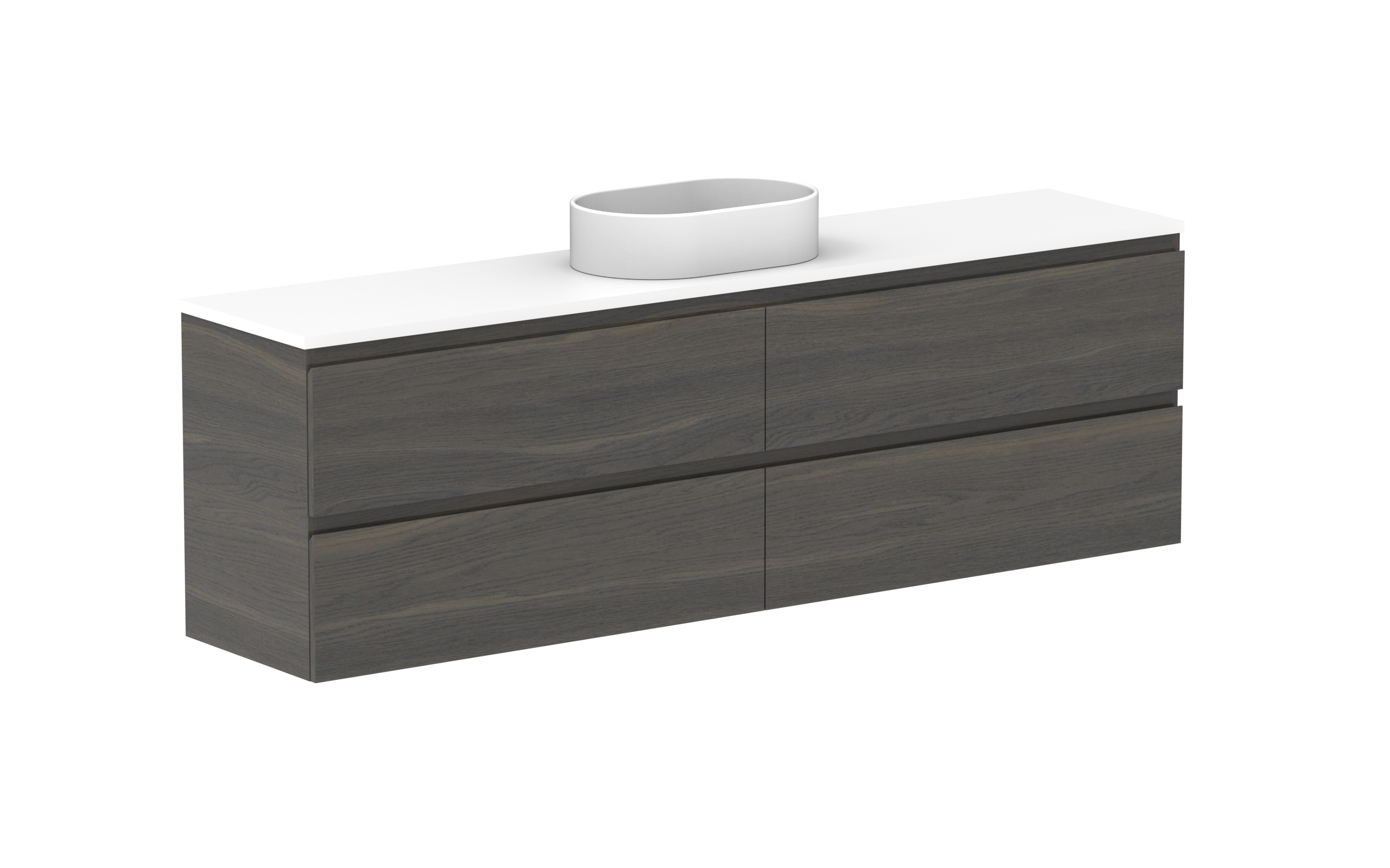 ADP Glacier Lite Ensuite All Drawer Twin Wall Hung Vanity