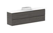 ADP Glacier Ensuite All Drawer Twin Wall Hung Vanity - 1800mm / Benchtop / Centre Bowl