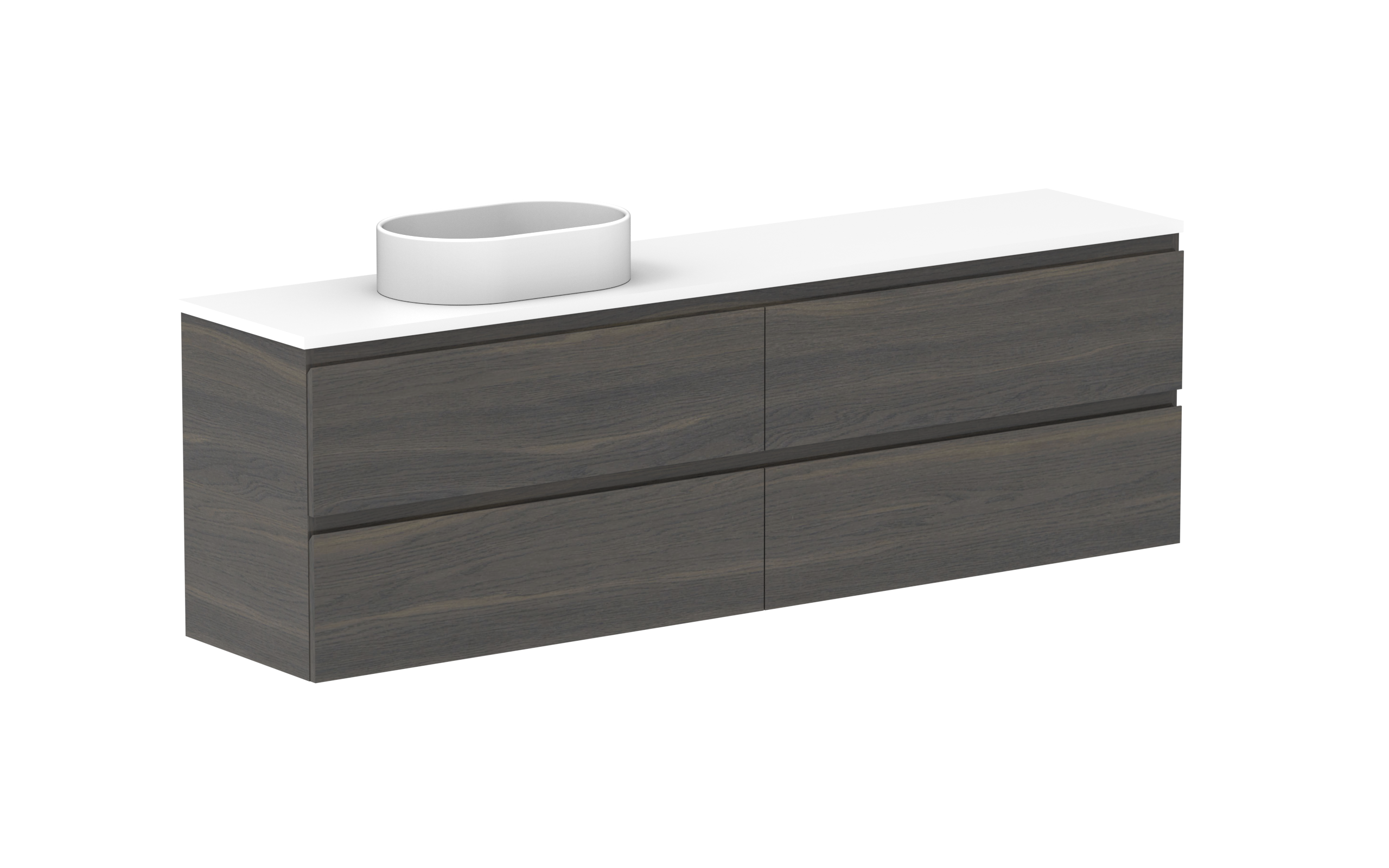 ADP Glacier Lite Ensuite All Drawer Twin Wall Hung Vanity