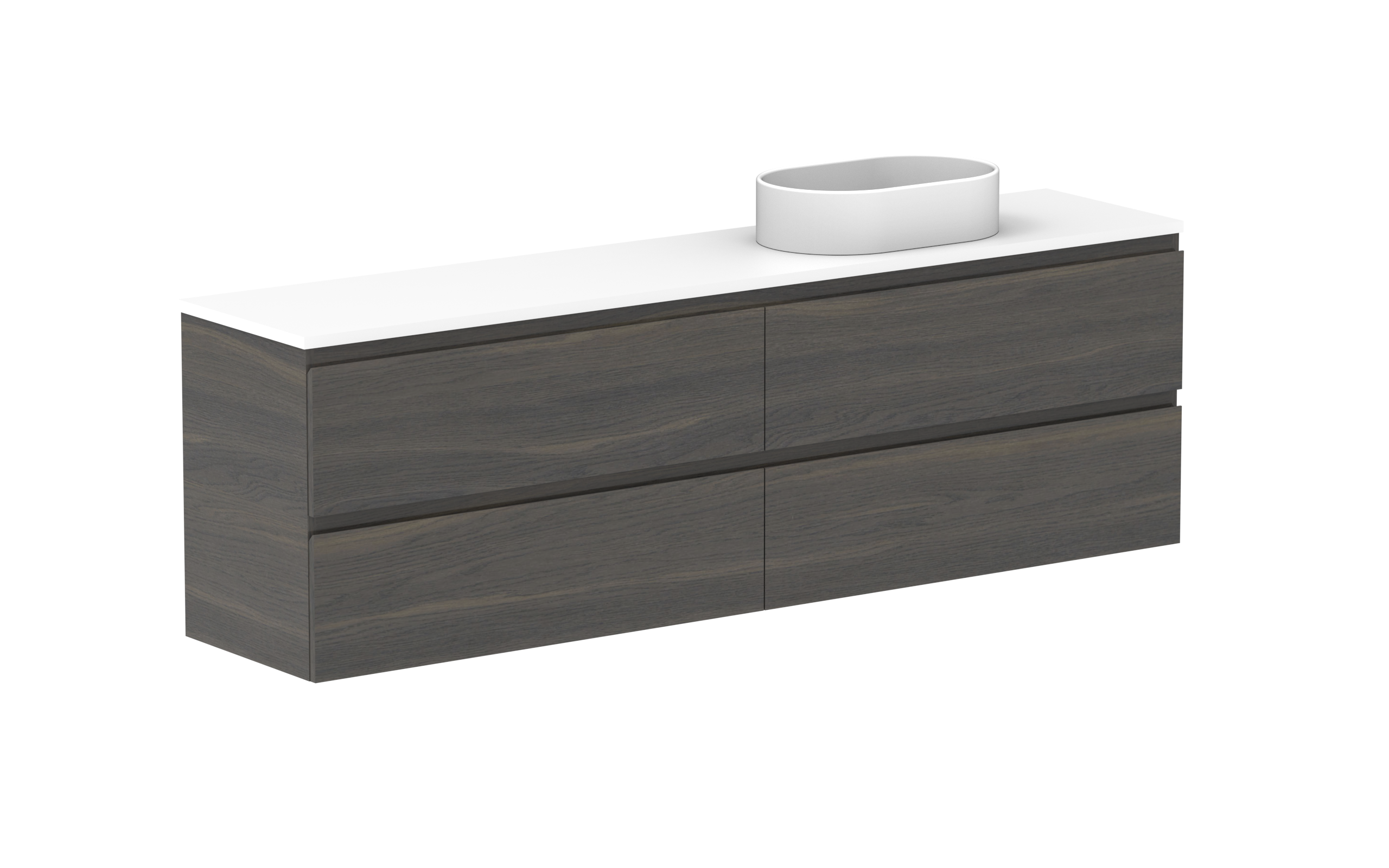 ADP Glacier Lite Ensuite All Drawer Twin Wall Hung Vanity