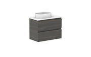 ADP Glacier Ensuite All Drawer Twin Wall Hung Vanity - 750mm / Benchtop / Left Hand Bowl