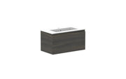 ADP Glacier Ensuite All Drawer Slim Wall Hung Vanity - 750mm / Cast Marble Moulded Top / Centre Bowl