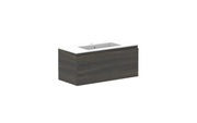 ADP Glacier Ensuite All Drawer Slim Wall Hung Vanity - 900mm / Cast Marble Moulded Top / Centre Bowl