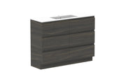 ADP Glacier Ensuite All Drawer Freestanding Vanity - 1200mm / Cast Marble Moulded Top / Centre Bowl