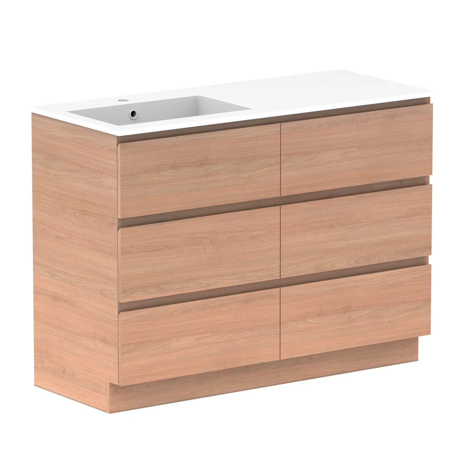 ADP Glacier Lite All Drawer Trio Freestanding Vanity