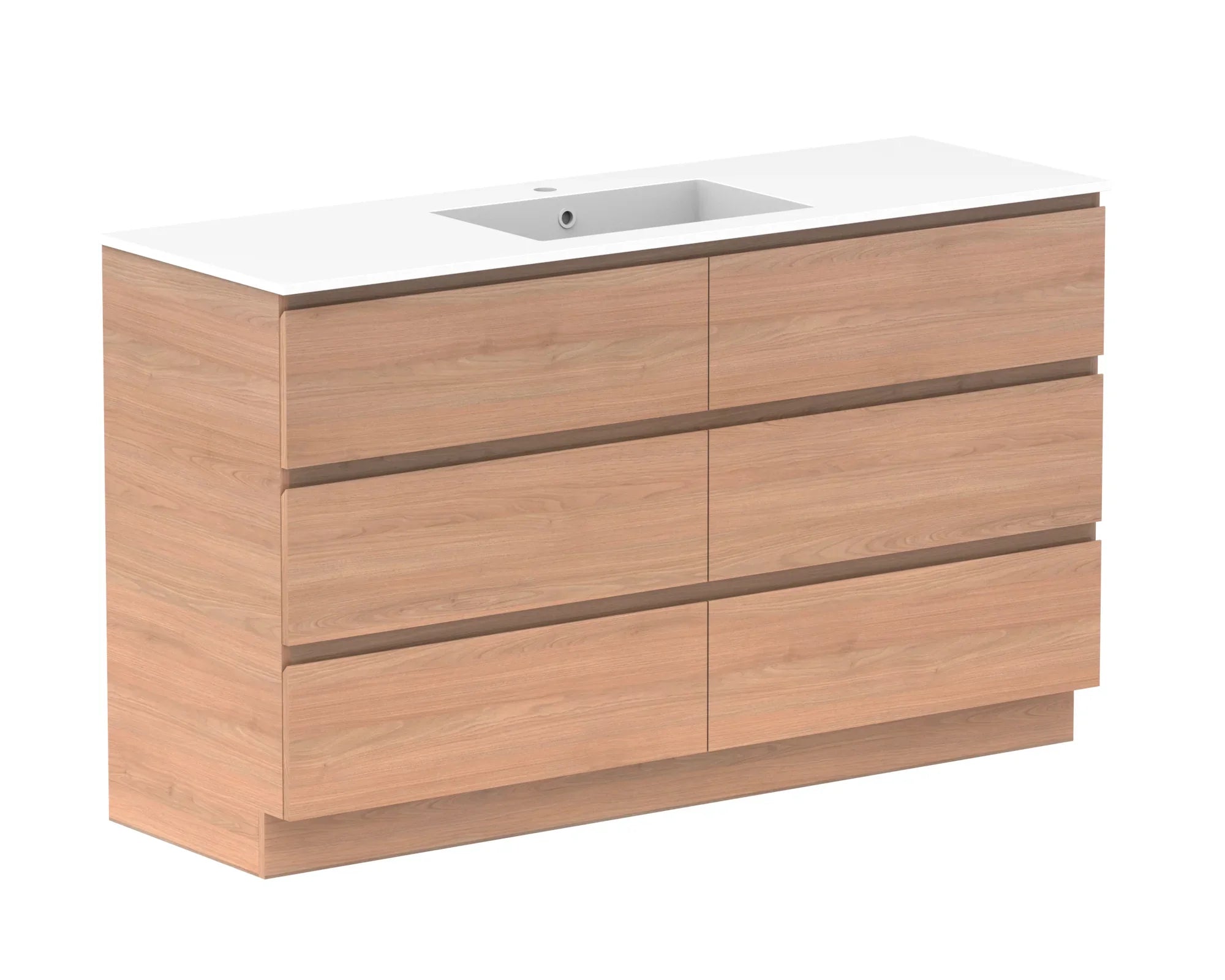 ADP Glacier Lite All Drawer Trio Freestanding Vanity