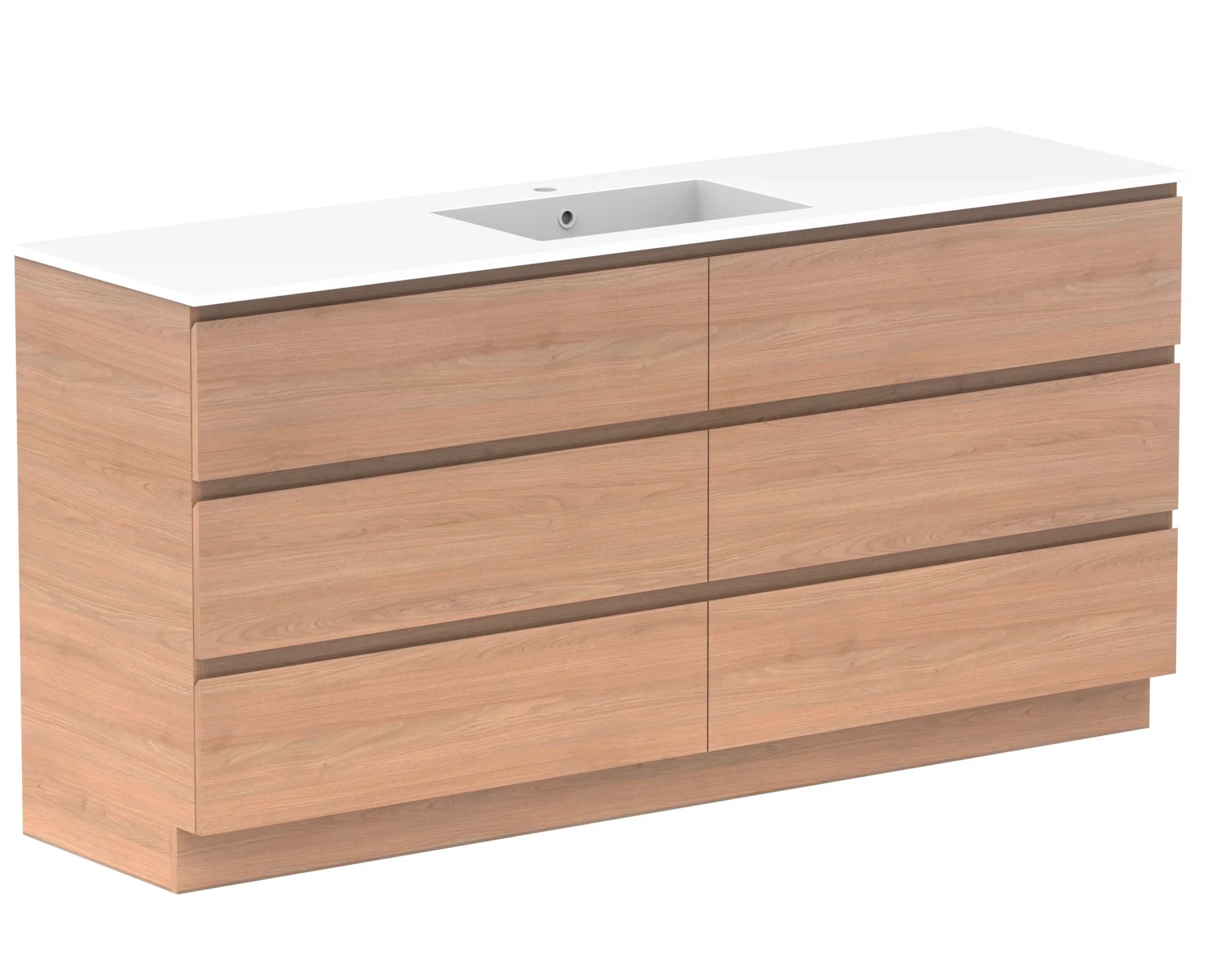 ADP Glacier Lite All Drawer Trio Freestanding Vanity