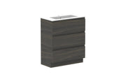 ADP Glacier Ensuite All Drawer Freestanding Vanity - 750mm / Cast Marble Moulded Top / Centre Bowl