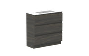 ADP Glacier Ensuite All Drawer Freestanding Vanity - 900mm / Cast Marble Moulded Top / Centre Bowl