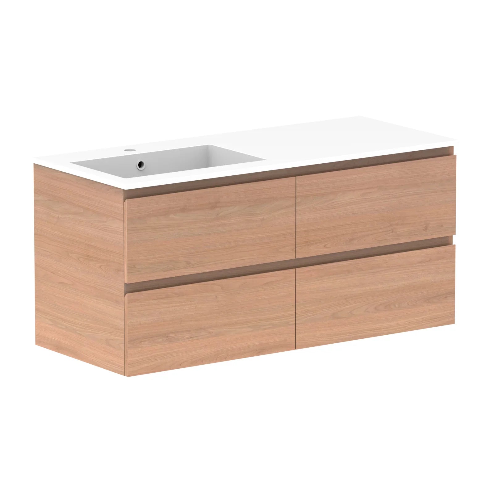 ADP Glacier Lite All Drawer Twin Wall Hung Vanity