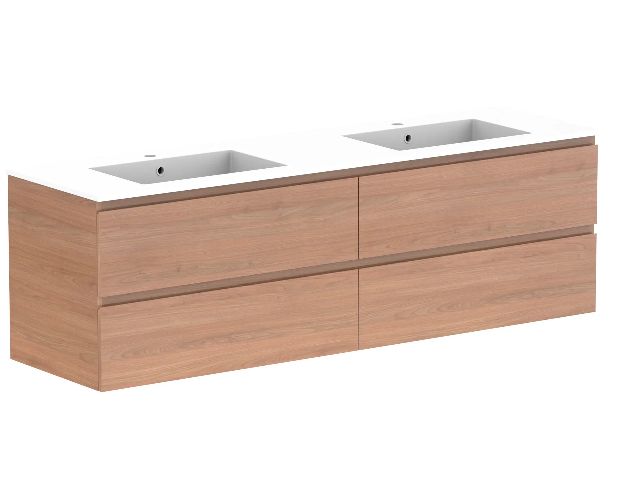 ADP Glacier Lite All Drawer Twin Wall Hung Vanity