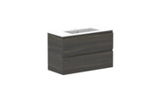 ADP Glacier Ensuite All Drawer Twin Wall Hung Vanity - 900mm / Cast Marble Moulded Top / Centre Bowl