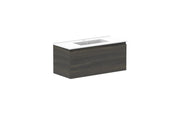 ADP Glacier Ensuite All Drawer Slim Wall Hung Vanity - 900mm / Ceramic Moulded Top / Centre Bowl