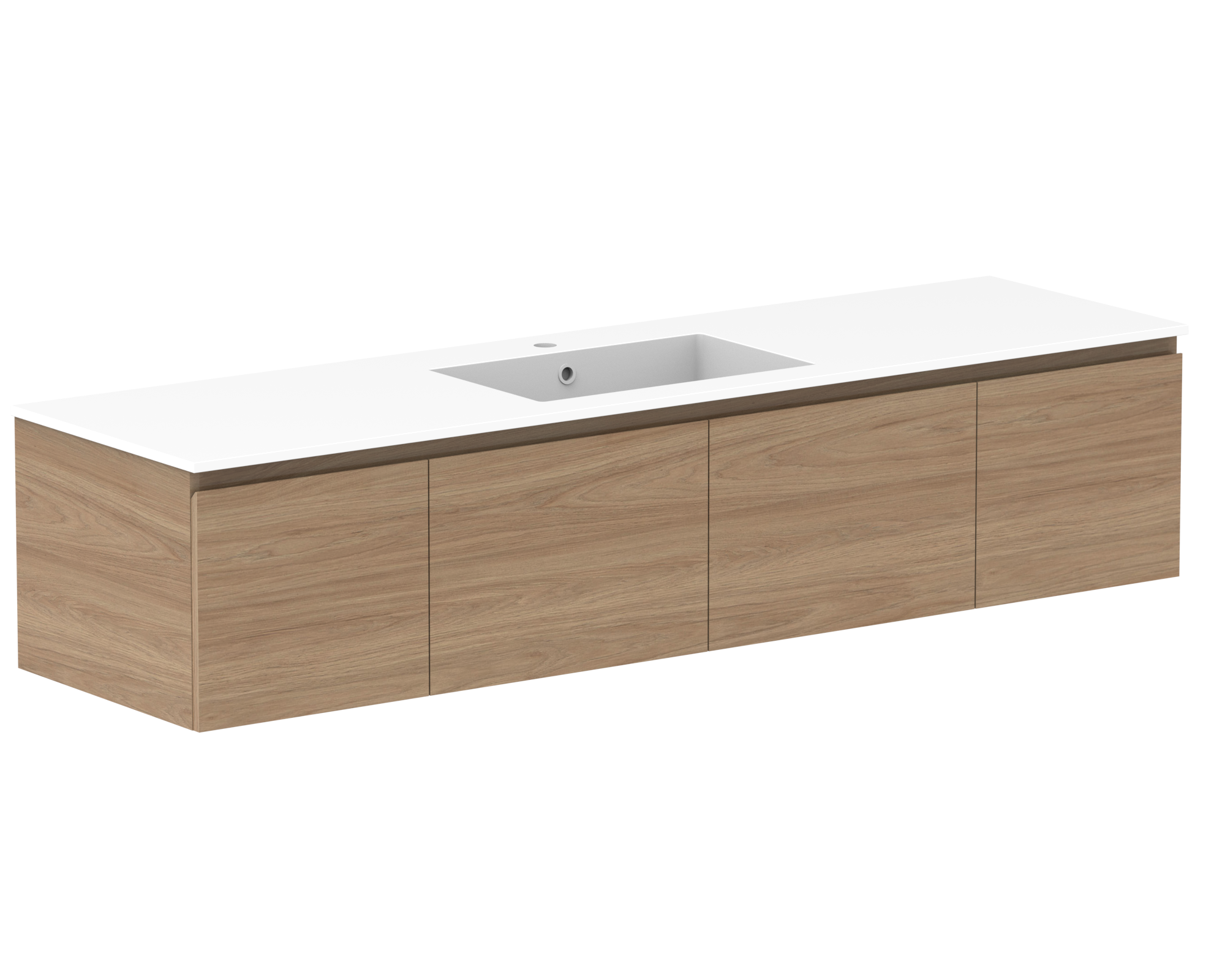 ADP Glacier Lite Door & Drawer Slim Wall Hung Vanity