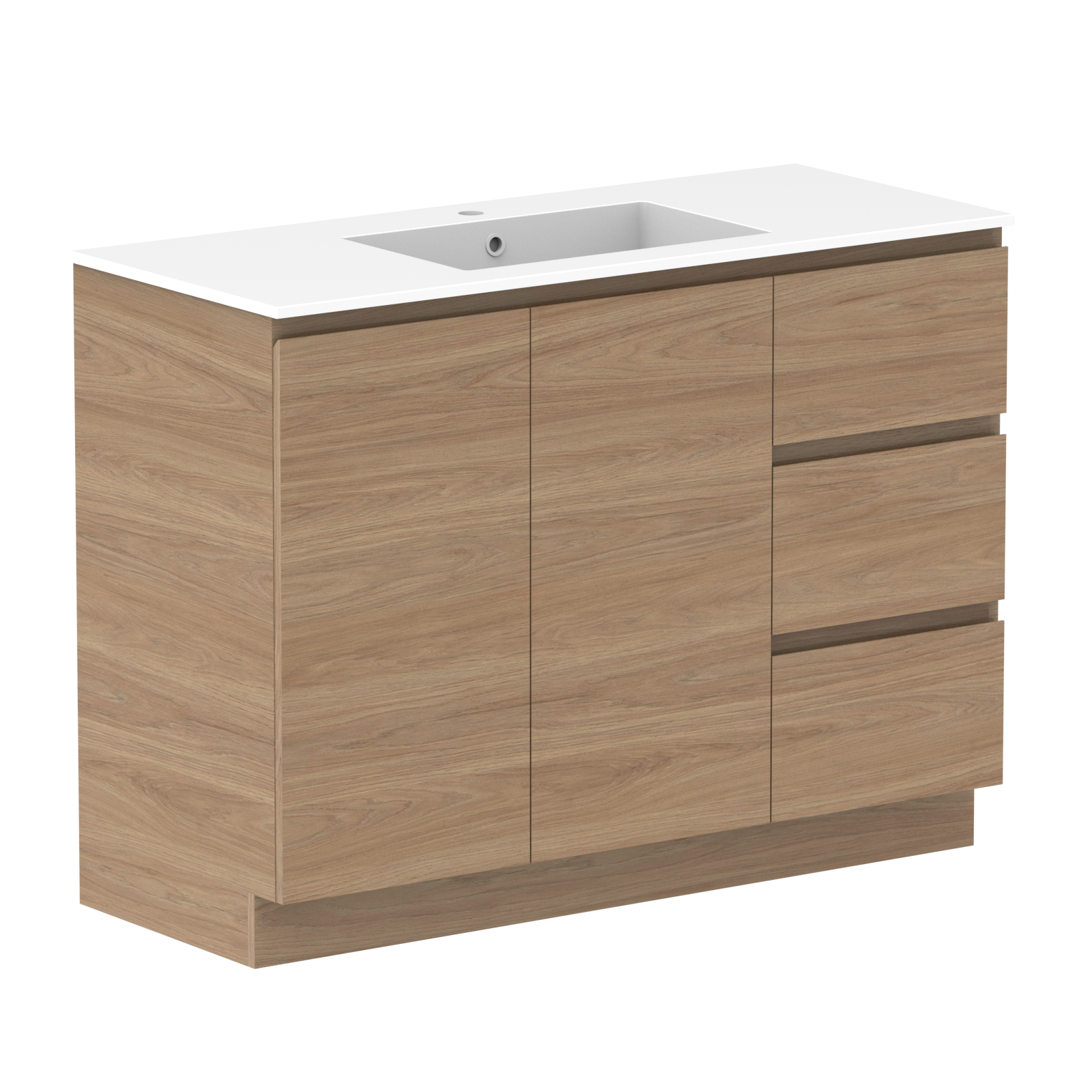 ADP Glacier Lite Door & Drawer Trio Freestanding Vanity