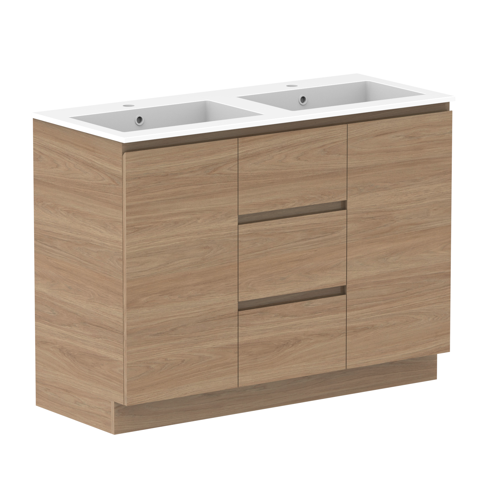 ADP Glacier Lite Door & Drawer Trio Freestanding Vanity
