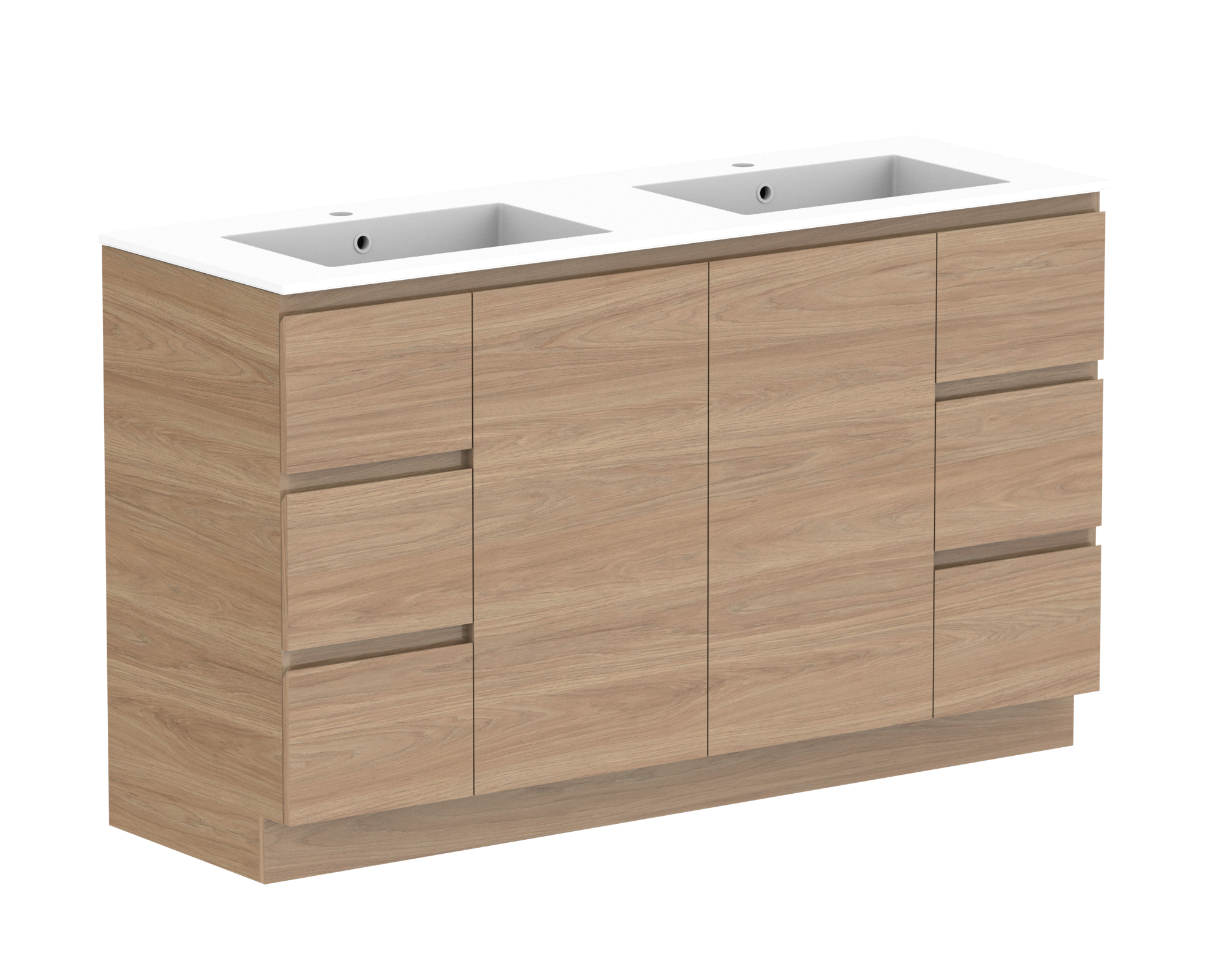 ADP Glacier Lite Door & Drawer Trio Freestanding Vanity