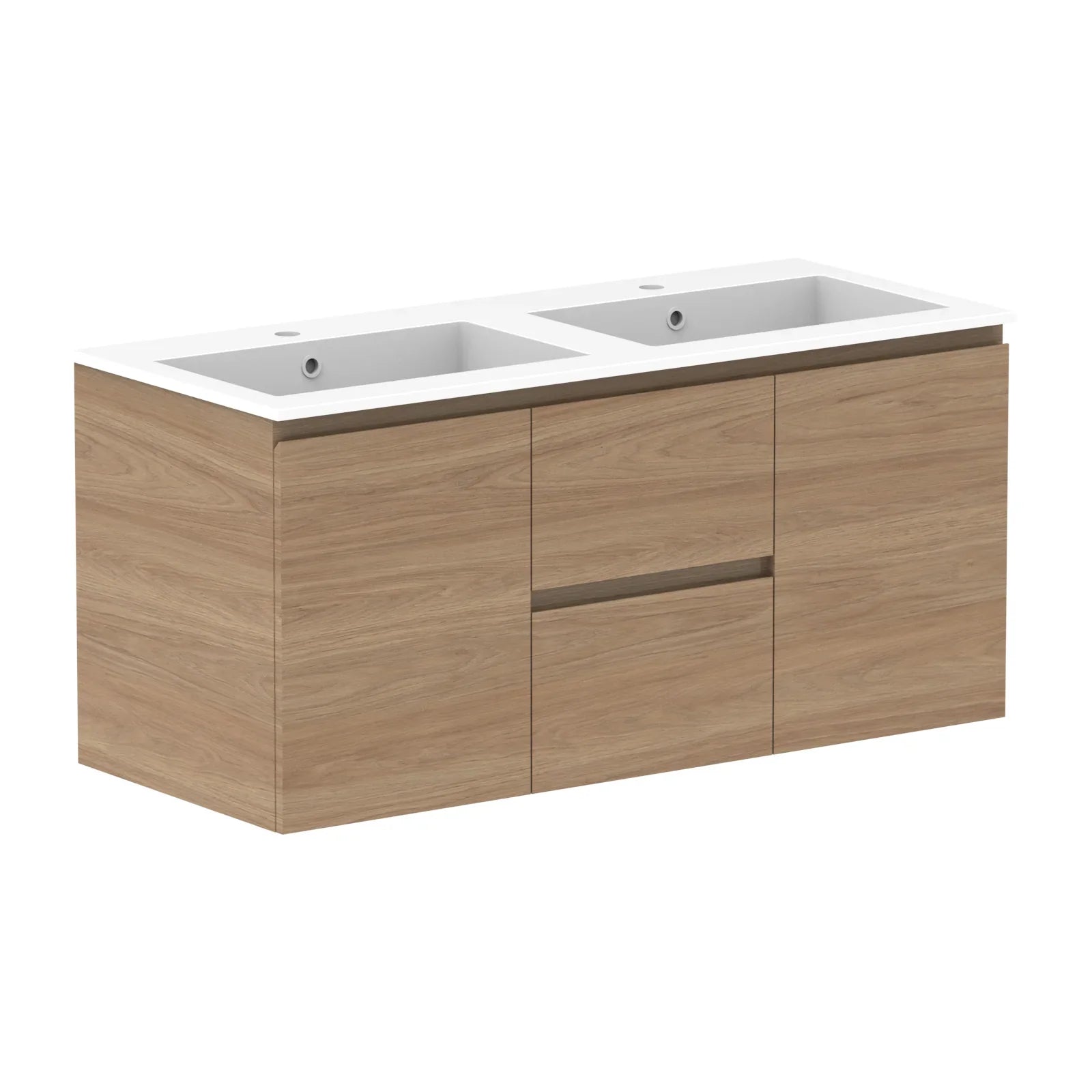 ADP Glacier Lite Door & Drawer Twin Wall Hung Vanity