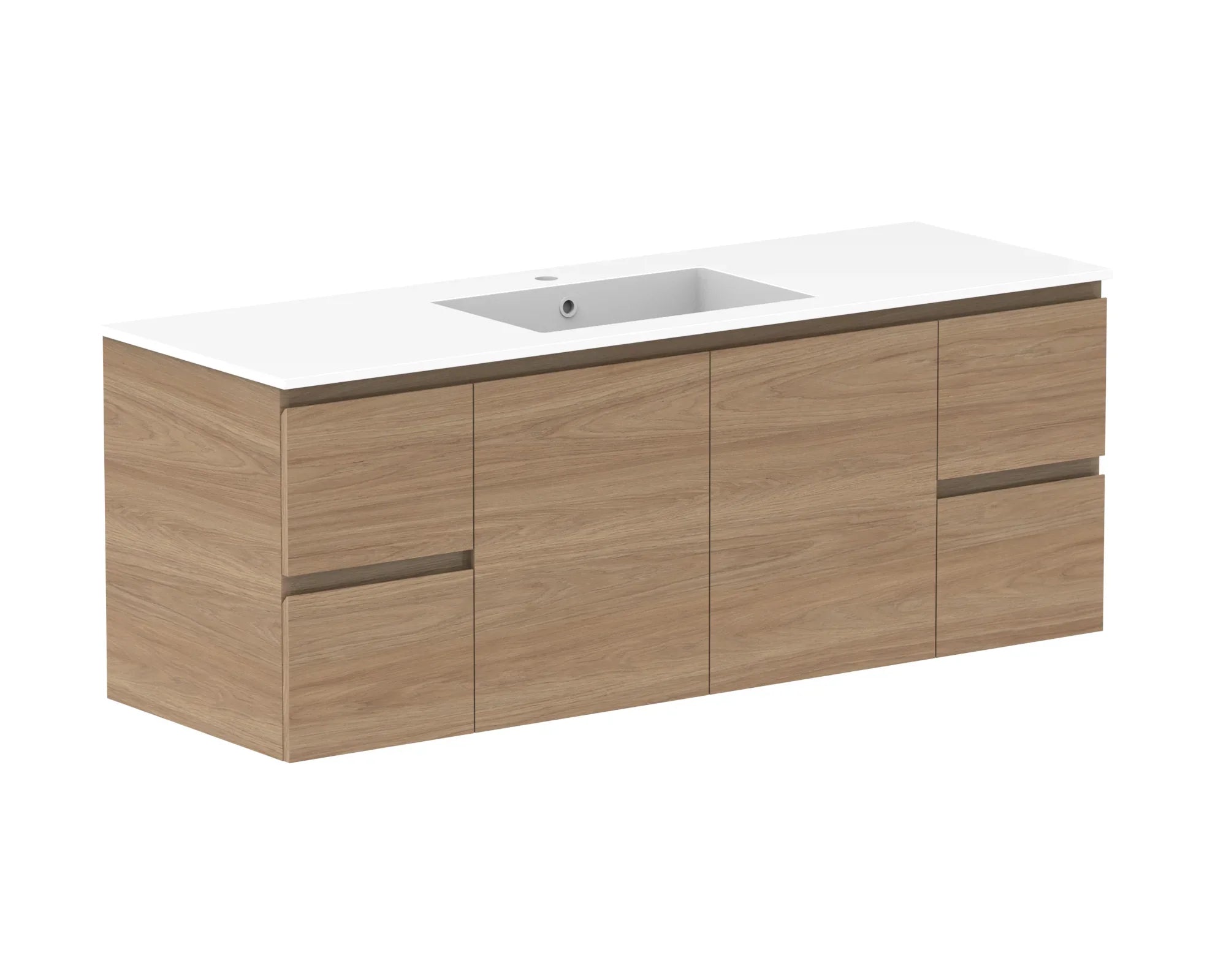 ADP Glacier Lite Door & Drawer Twin Wall Hung Vanity