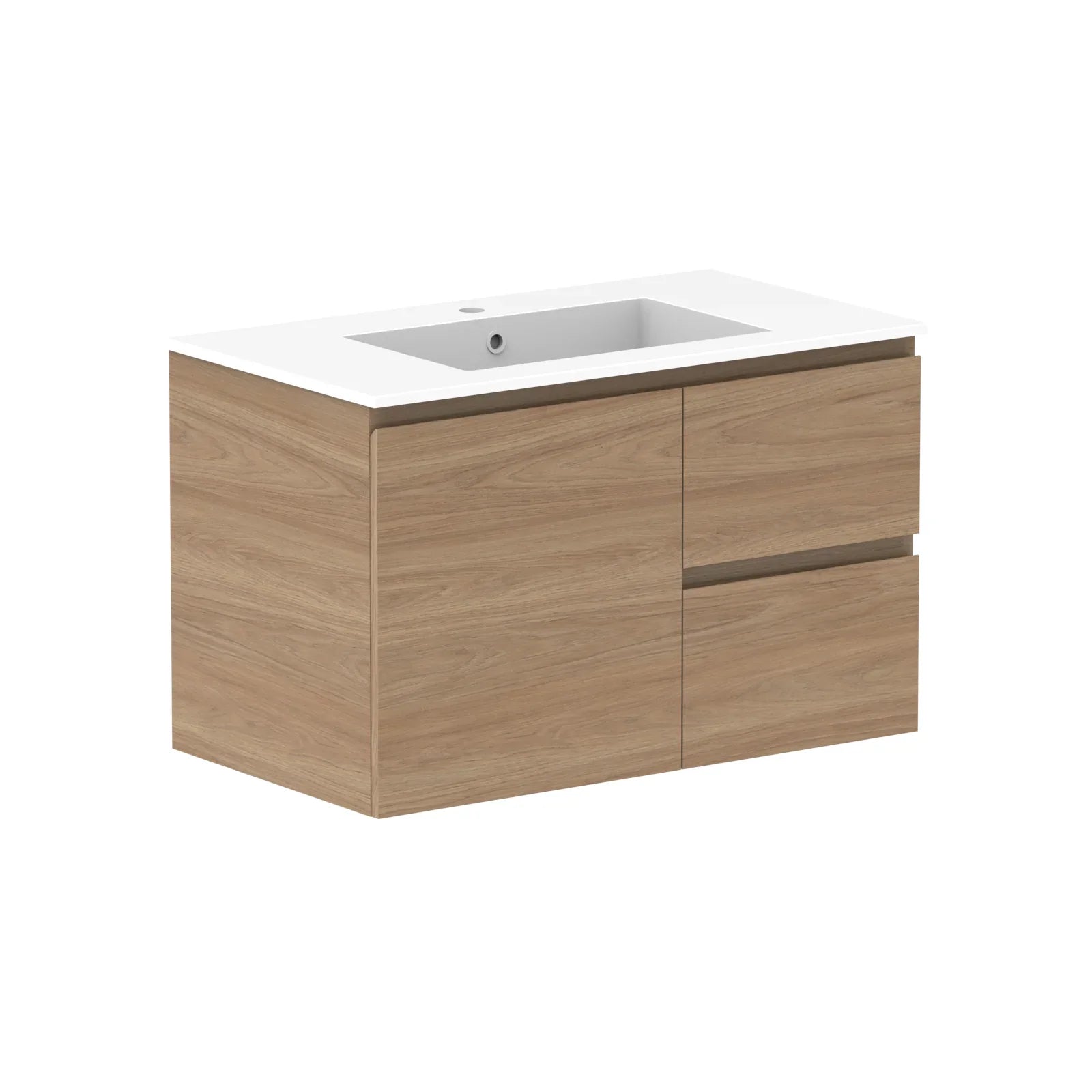 ADP Glacier Lite Door & Drawer Twin Wall Hung Vanity