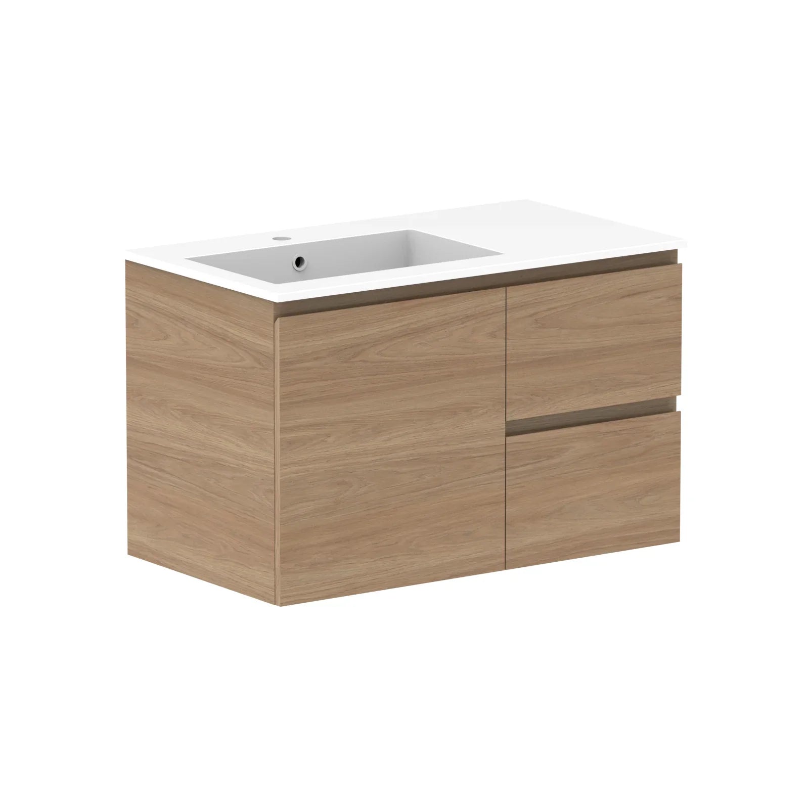 ADP Glacier Lite Door & Drawer Twin Wall Hung Vanity