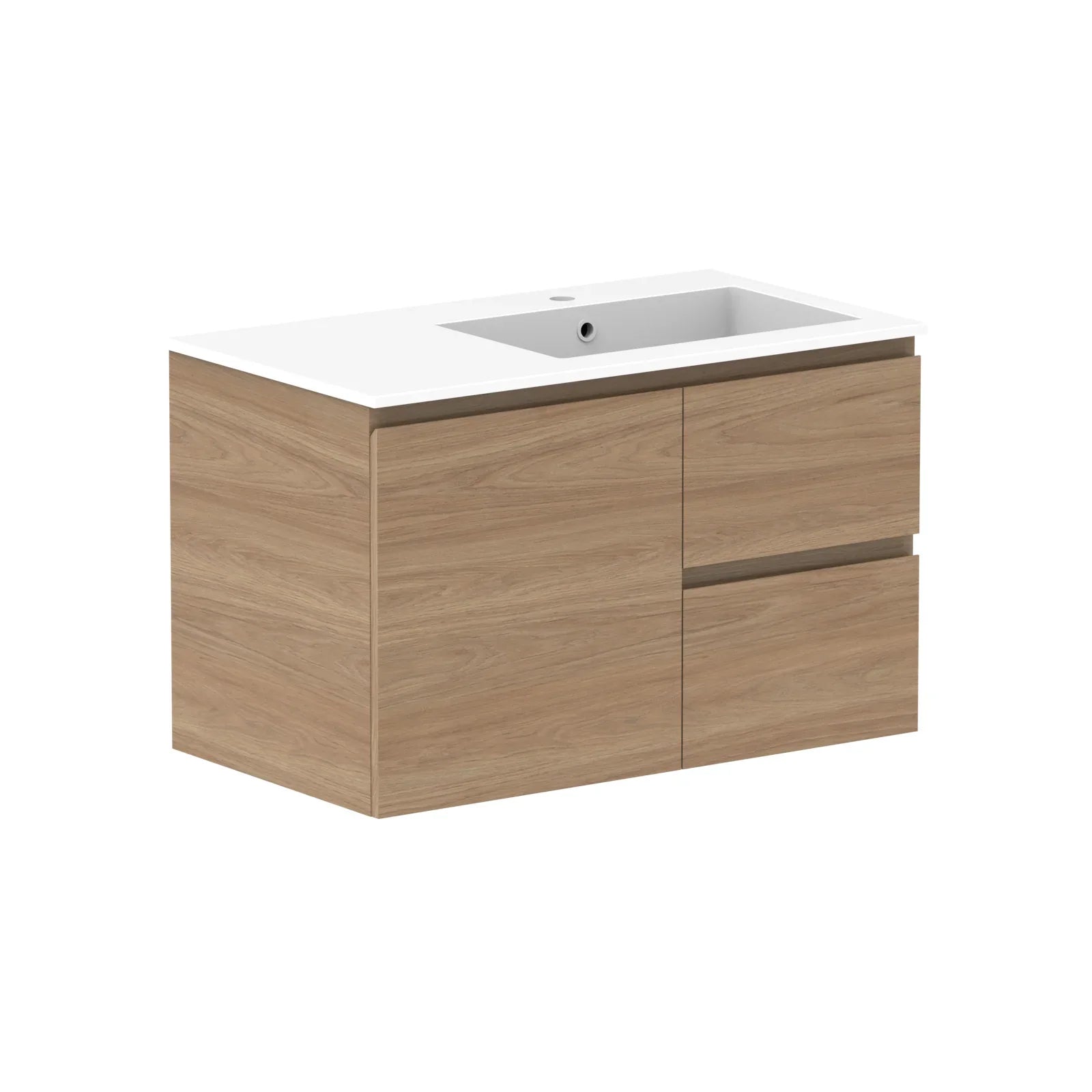 ADP Glacier Lite Door & Drawer Twin Wall Hung Vanity