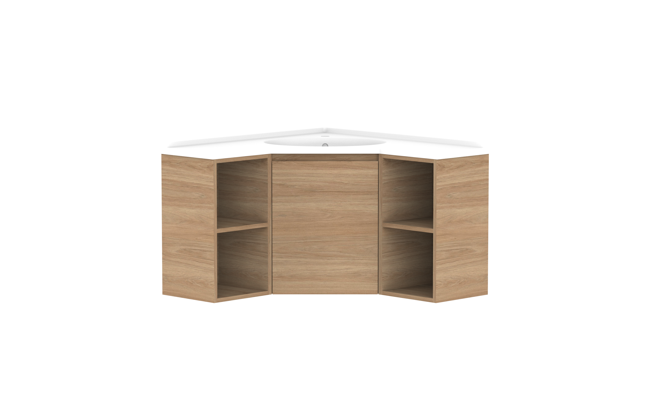 ADP Glacier Lite Corner Wall Hung Vanity