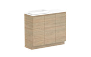 ADP Glacier Ensuite All Door Trio Freestanding Vanity - 1050mm / Benchtop / Left Hand Bowl