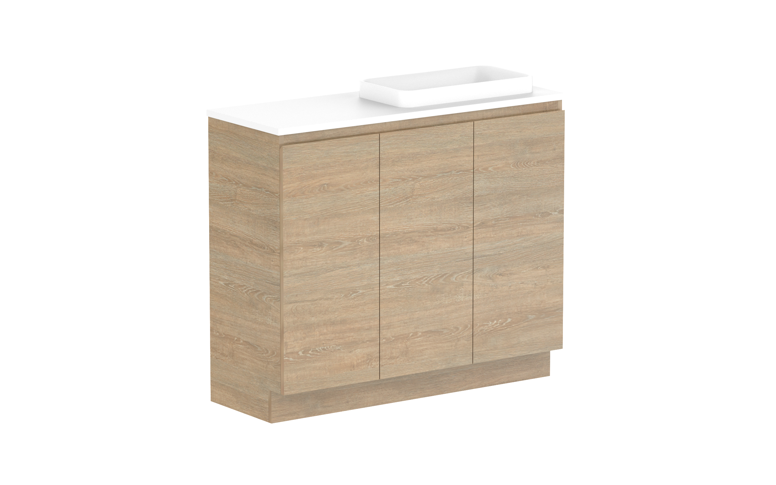 ADP Glacier Lite Ensuite All Door Tiro Freestanding Vanity