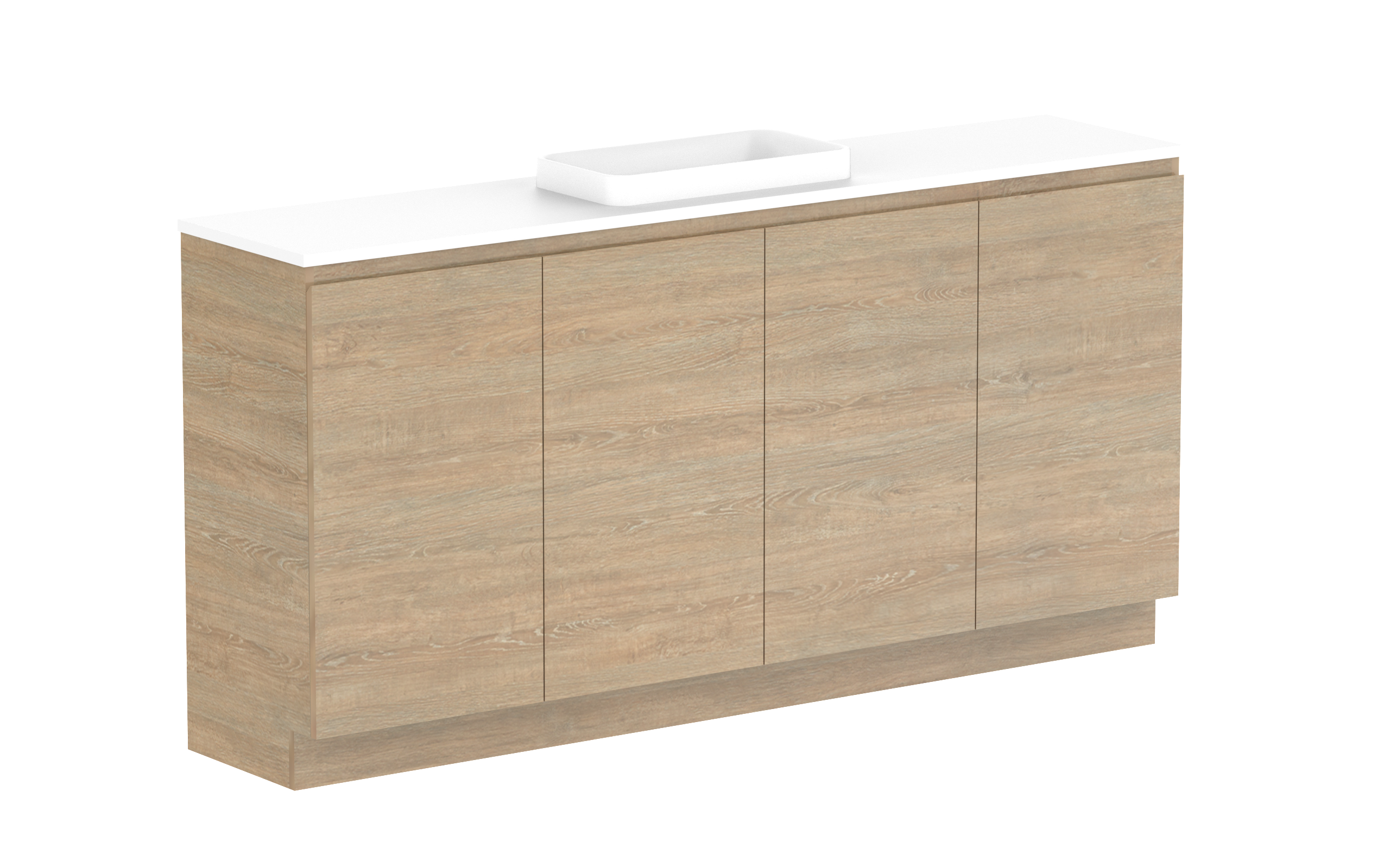 ADP Glacier Lite Ensuite All Door Tiro Freestanding Vanity