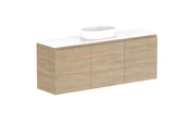 ADP Glacier Ensuite All Door Twin Wall Hung Vanity - 1500mm / Benchtop / Centre Bowl