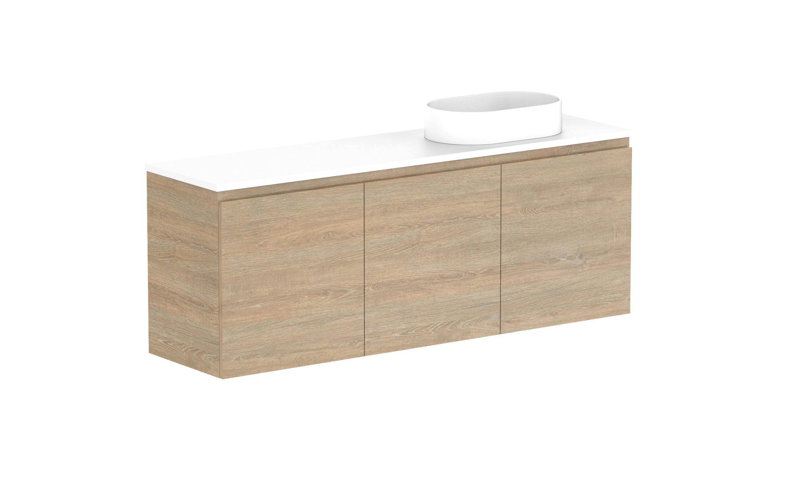 ADP Glacier Lite Ensuite All Door Twin Wall Hung Vanity