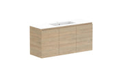 ADP Glacier Ensuite All Door Twin Wall Hung Vanity - 1200mm / Cast Marble Moulded Top / Centre Bowl