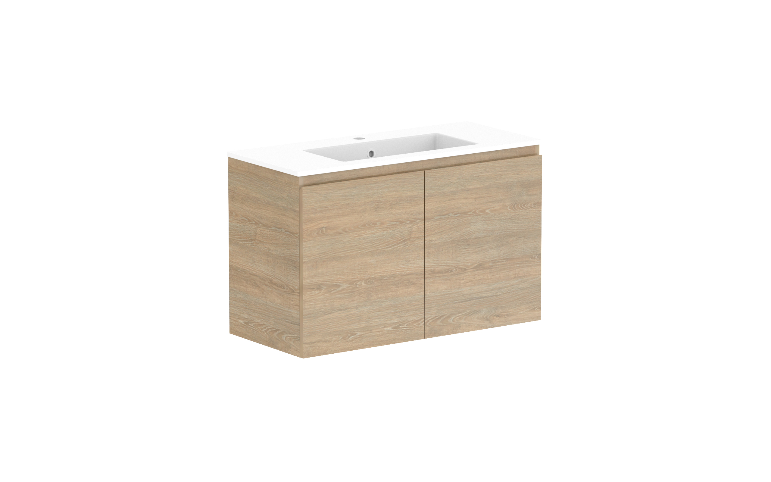 ADP Glacier Lite Ensuite All Door Twin Wall Hung Vanity